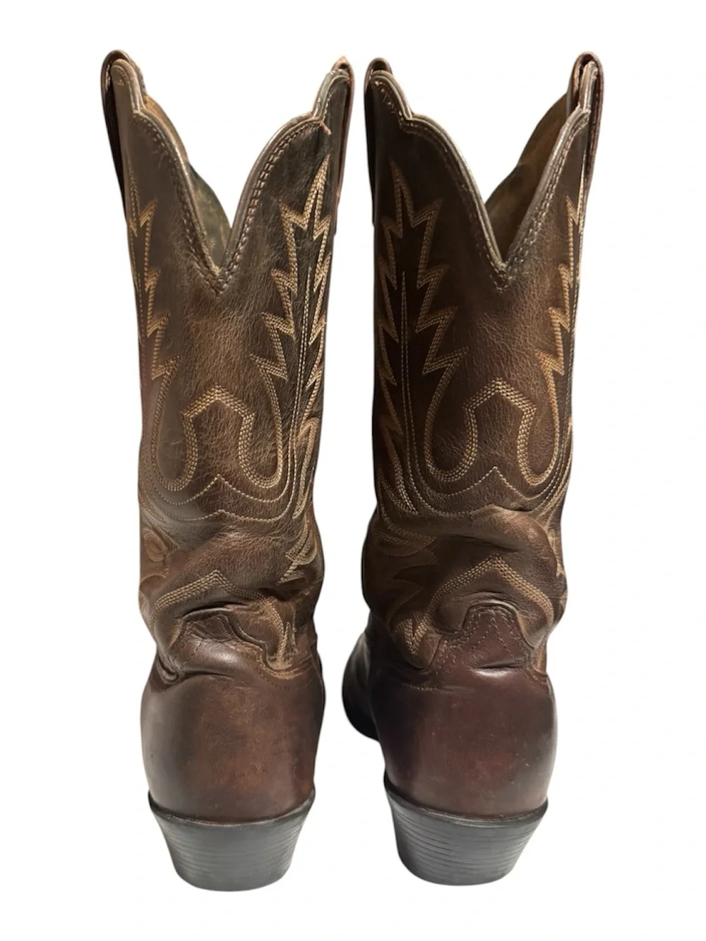 Ariat Women’s Heritage Brown Leather Western Cowboy Boots with Embroidery - 7B - Picture 4 of 9